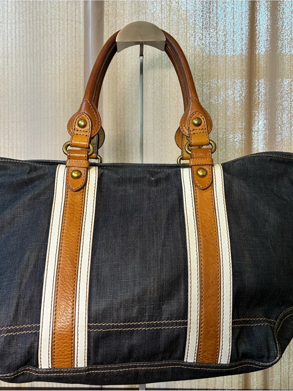 Burberry Blue Label Denim Tote